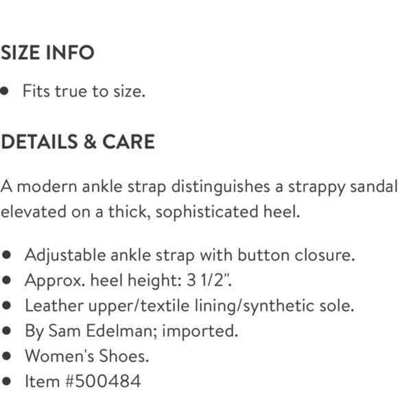 Sam Edelman Yelena Chunky Strappy Heels - Size 6 - Picture 3 of 13